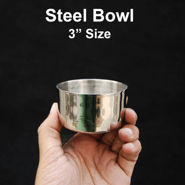 Stainless Steel Bowl | 3 inch size | Stainless Steel Koli | Traditional Design | Good depth